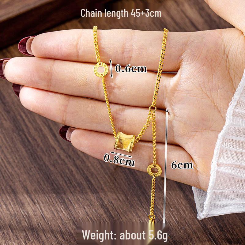 Cat Eye Waist Necklace & Vietnam Sand Gold Bracelet Set – Long-Lasting Color