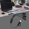 USB + Type C Male to 2/3 Type C Female Cable Adapters USB OTG Splitter Cord Converters Multiple Hubs for Charging and Data
