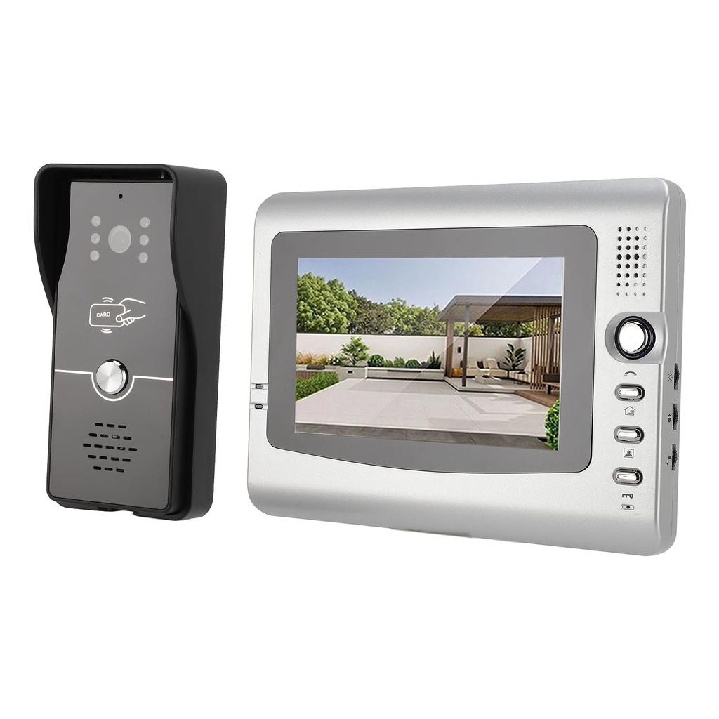 Video Doorbell 7 Inch Color Screen Clear Image Visual Intercom Doorbell Security System for Home Indoor EU Plug 100 to