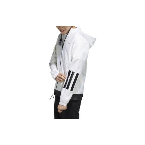 adidas Neo Mickey Casual Sports Hooded Jacket for Men, White