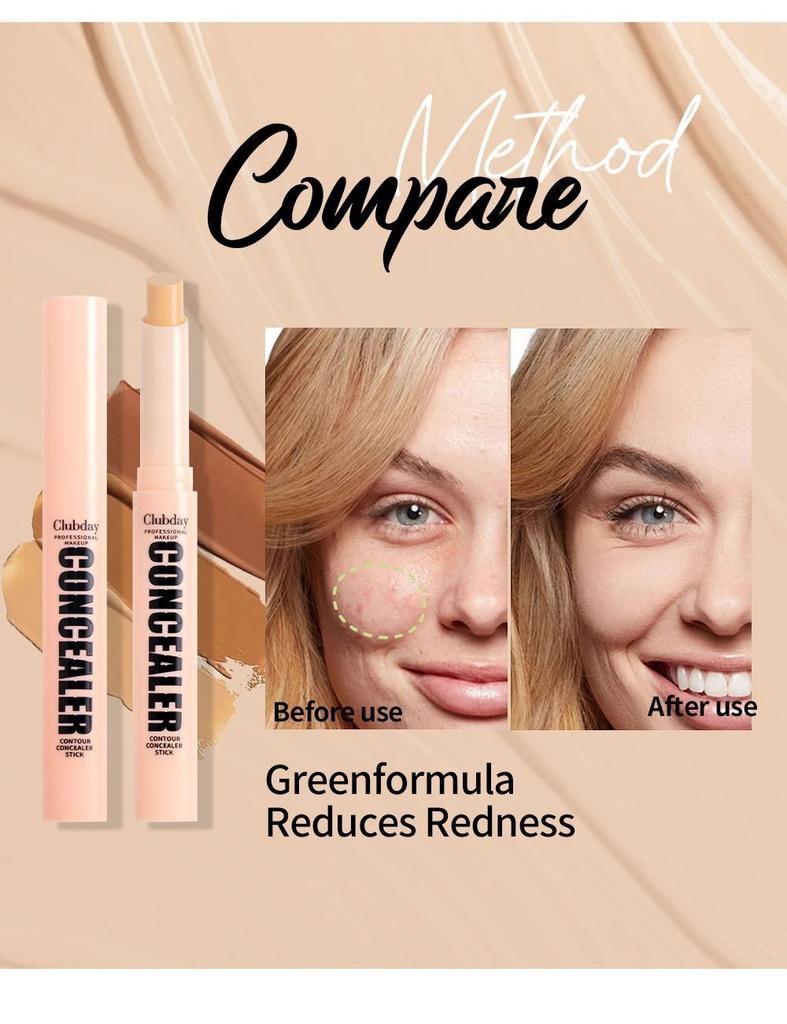 Facial Makeup Matte Natural Shadow Three-dimensional Contouring Stick Spot and Acne Mark Concealer Stick