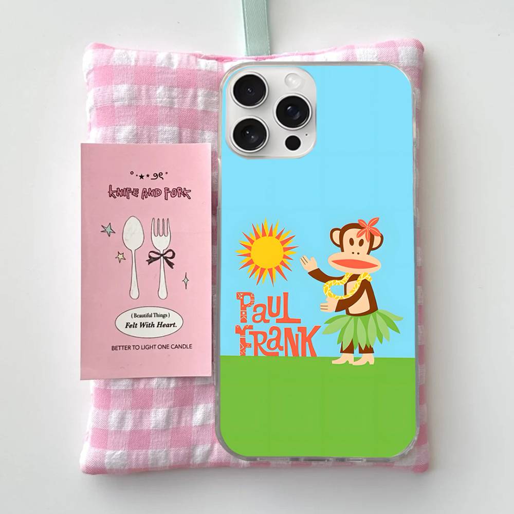 

Classic Fashion Logo P-Paul F-Frank Phone Case For iPhone 17 16 15 14 13 12 11 Pro Max Plus Satin Colorful Cover iPhone 17 Pro