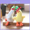 Adorable Plush Duck Keychain Cute Fluffy Yellow Duckling Bag Charm Soft Toy