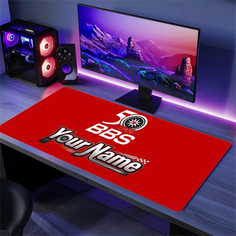 Bbs 50Th Anniversary Custom Name Large Size Mouse Pad Gaming Table Cushion Nonslip Laptop Tablet Big XXL Mat Mini PC Playmat With Lock edge