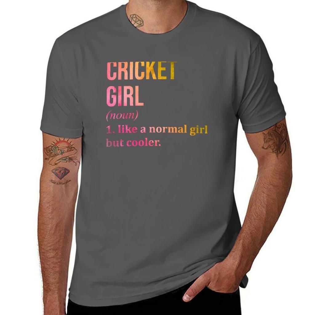 Cricket Girl Definition In Watercolor Tshirt Relaxed Fit Casual Short Sleeve Top Tshirt