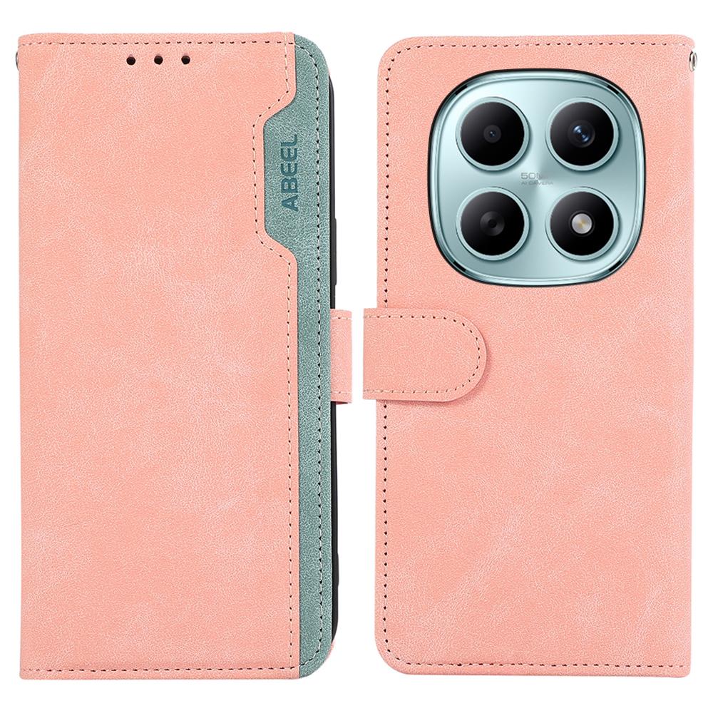 ABEEL For Xiaomi Poco M8 5G/Redmi Note 15 5G (Global) Case Color Splicing Leather Flip Phone Cover RFID Blocking
