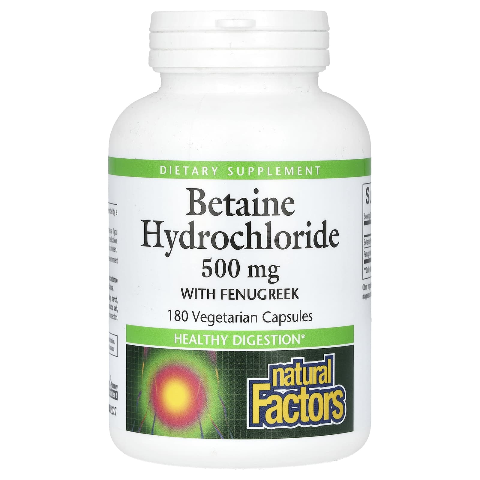 

Betaine Hydrochloride with Horopa, 500Mg, 180 Veggie Capsules
