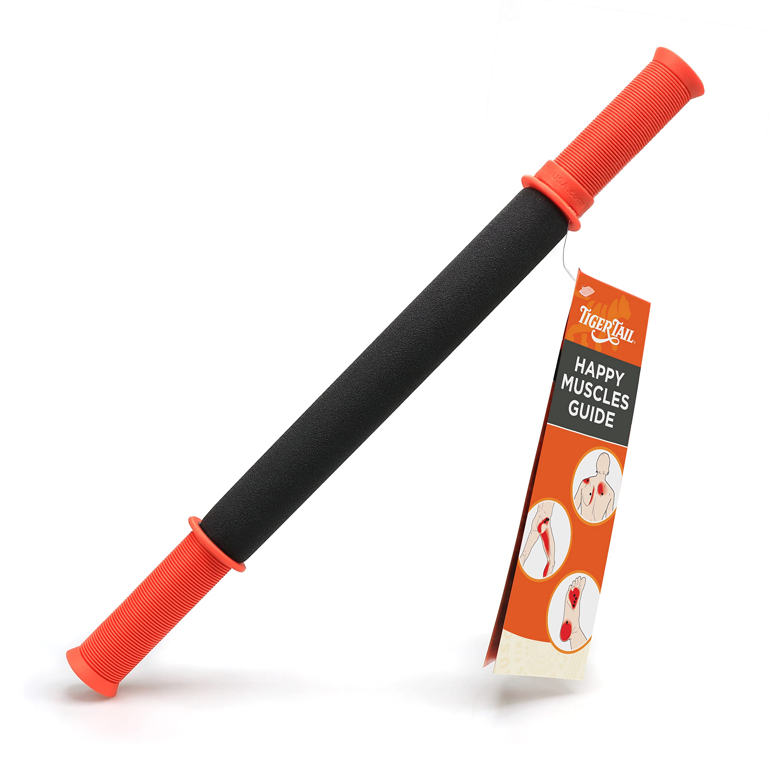 

TigerTail Триггерная точка Миофасциальный релиз Массаж Стандартная модель и Ролик, (46см) чёрный