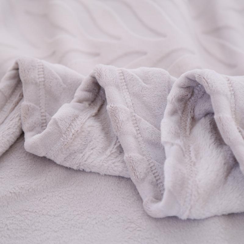 Flannel Blanket, Coral Fleece Air Conditioning Blanket, Single and Double Person Blanket Office Dormitory Nap Blanket