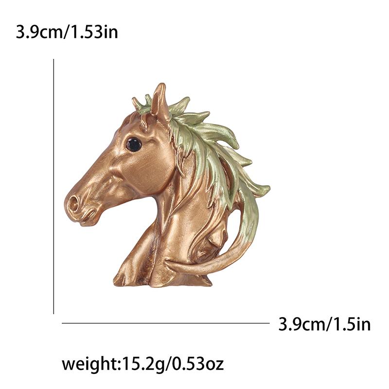 

Enamel Horse Horsehead Brooches For Women Unisex Animal Pins Keychain Event Party Gifts Jewelry Decoration Accessorie