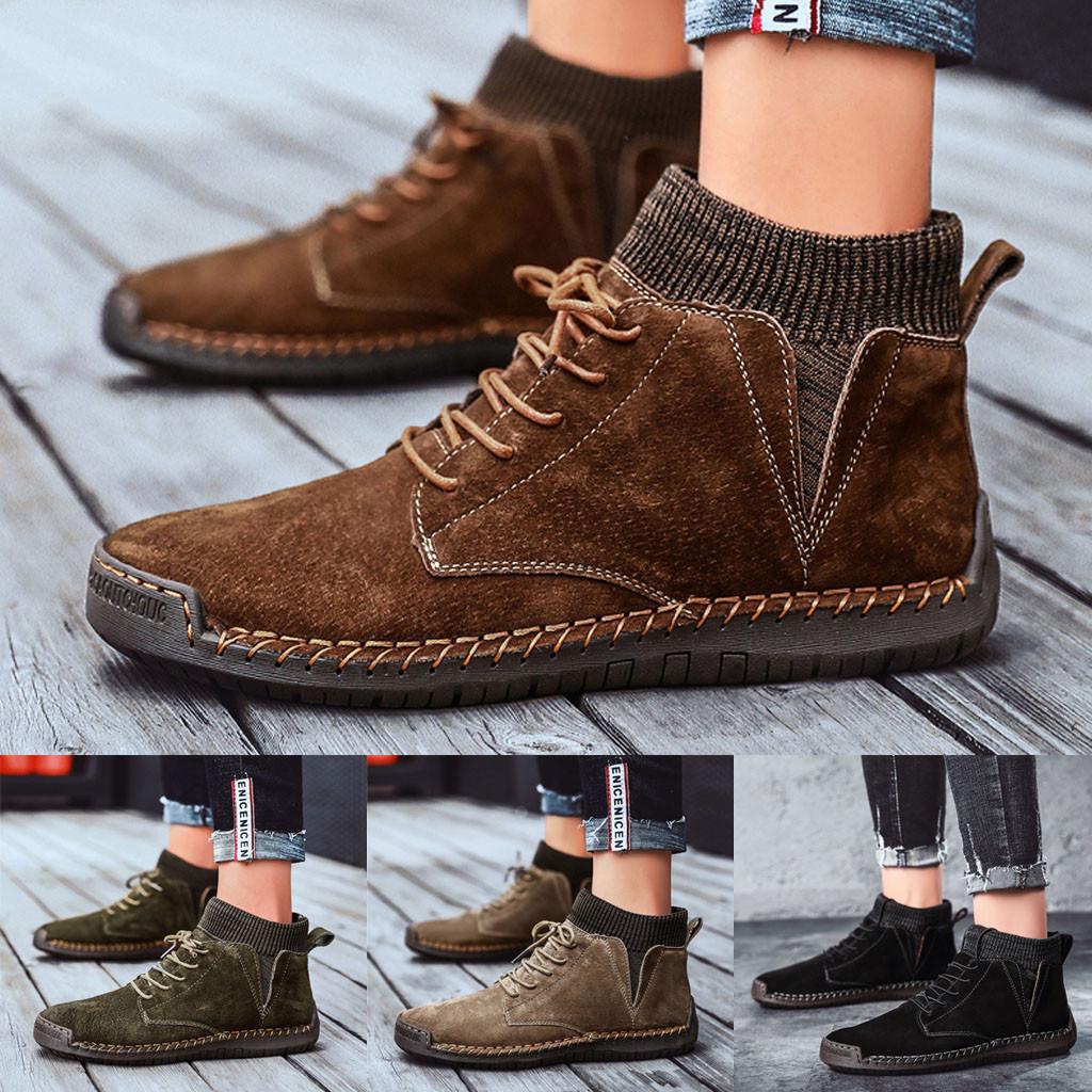 

Ретро-сапоги, мужская повседневная обувь, дышащие носки, обувь для локомотива 48 чёрный