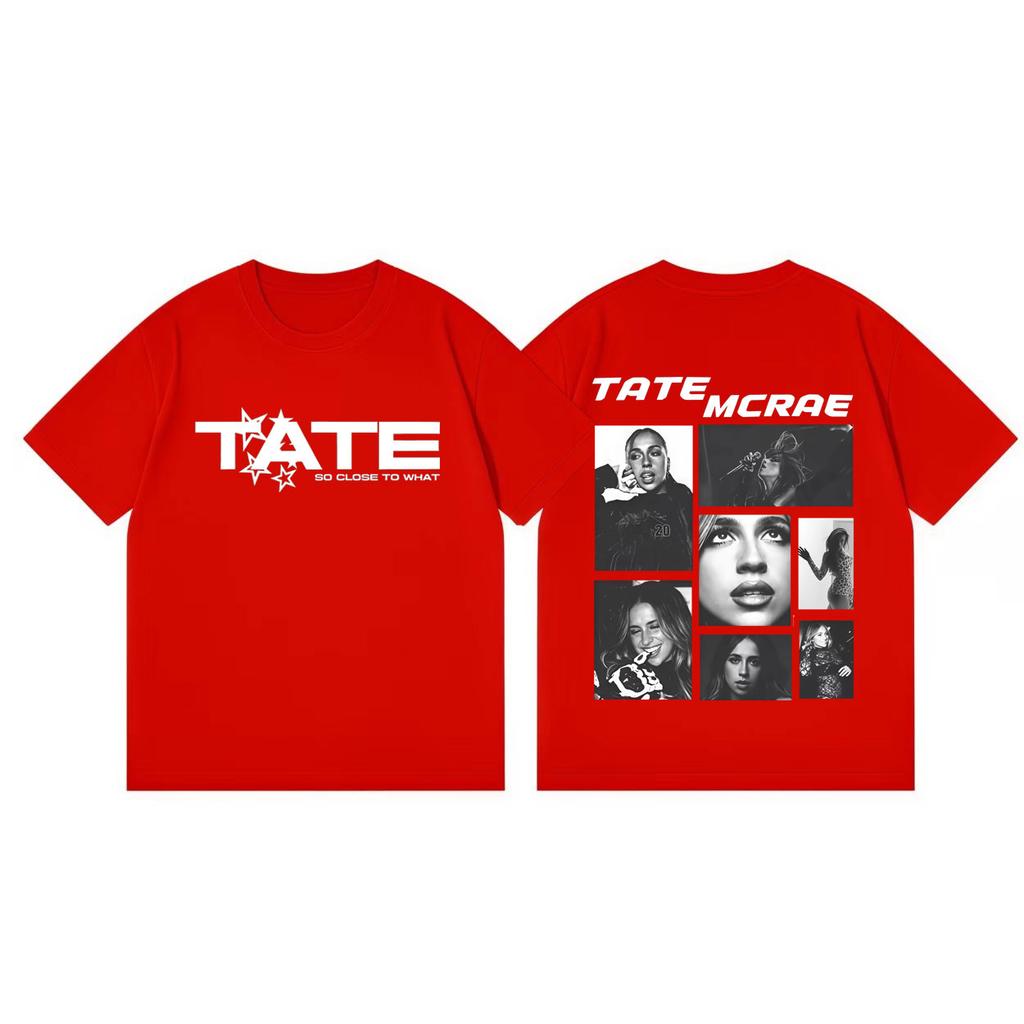 Tate Mcrae 2026 Concert Graphic T Shirts Men Women Fashion Vintage Short Sleeve Tshirt Summer Casual Cotton Tshirts Streetwear