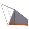 Camping Tent with Roof in Grey and Orange 223 x 163 x 130 cm Taffeta