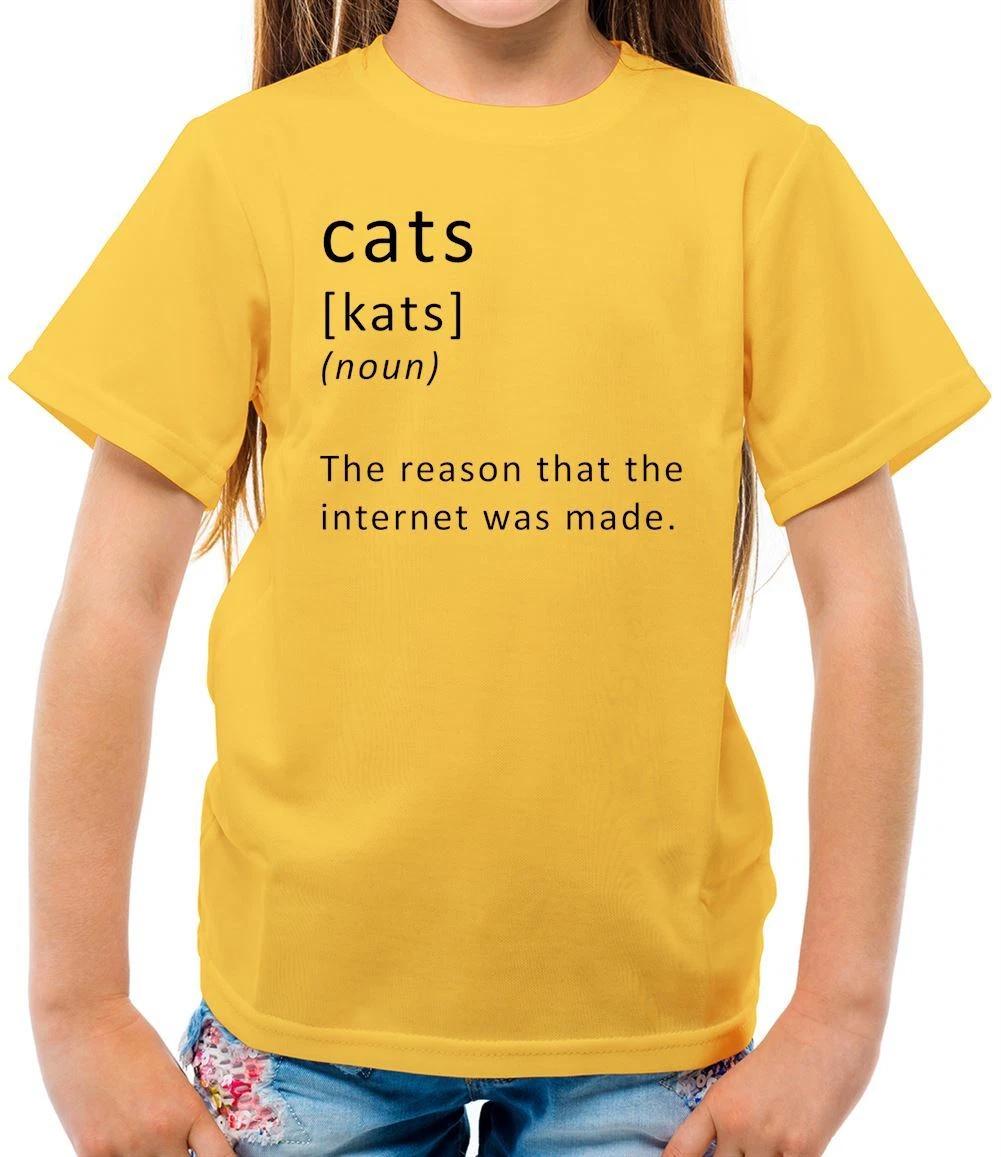 Funny Definition Cats - Kids T-Shirt - Cat Pet Internet Memes Funny 130