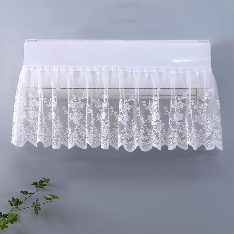 1PC Windshield Curtain Bedroom Air Conditioner Cover Cloth Dust-proof Lace Anti-direct Blowing Air Conditioner Household
