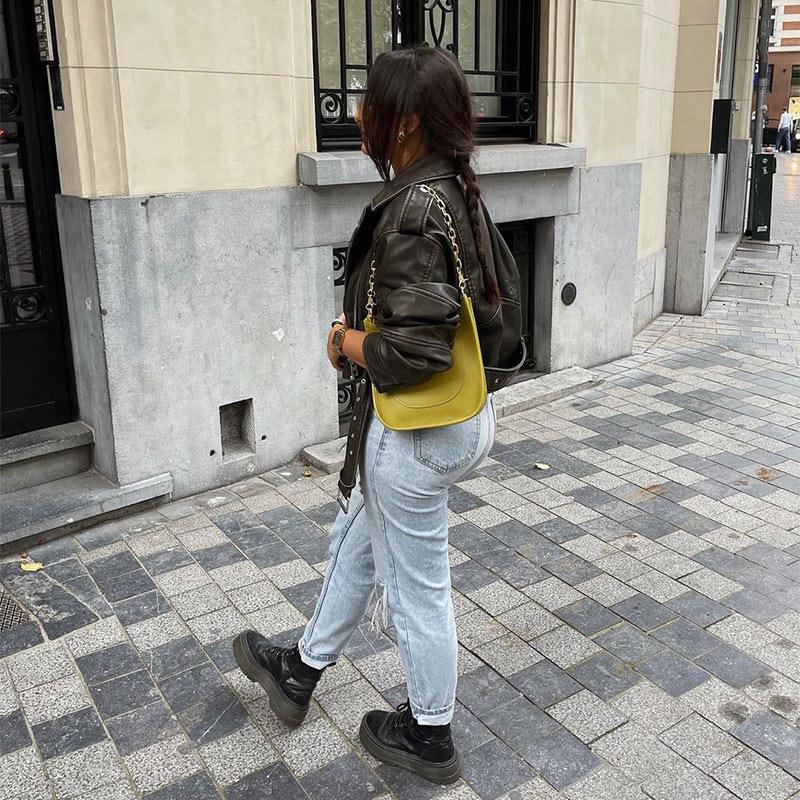 Spring Autumn Women Faux Pu Leather Short Jacket with Belt Motorcycle Biker Female Zipper Lapel Loose Coat Outwear