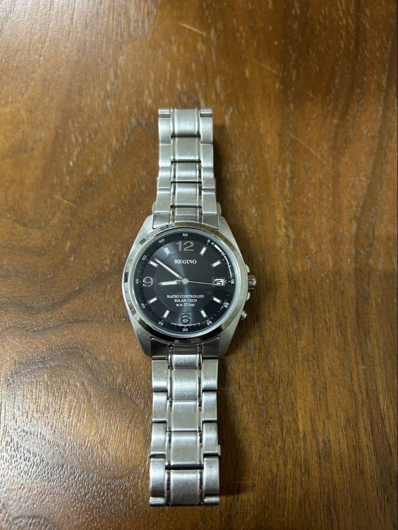 

[USED] REGUNO Black Analogue Wristwatch