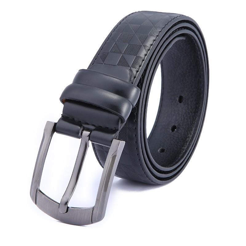 Belt Men'S Stall Faux Leather Retro Pin Buckle Belt Support