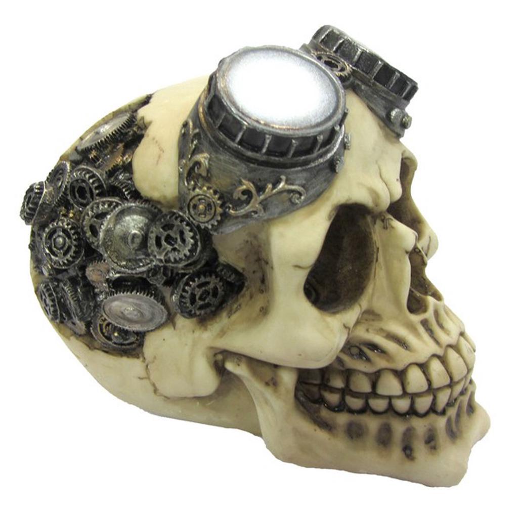 Les Trésors De Lily [R1464] - Harpiksfigur 'Skull' beige (flyver) - 15x12x10. 5 cm