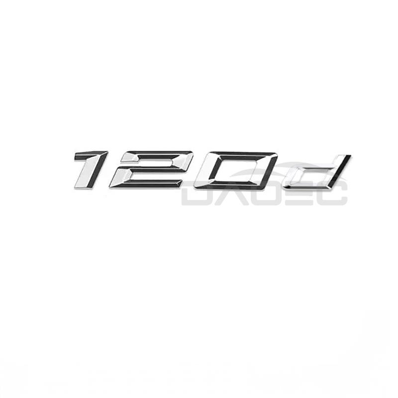 Car Rear Trunk Words Logo Badge Emblem Decals Decoration Sticker For BMW 1 Series 116d 118d 120d 125d 130d 135d 140d F20 F21 F40