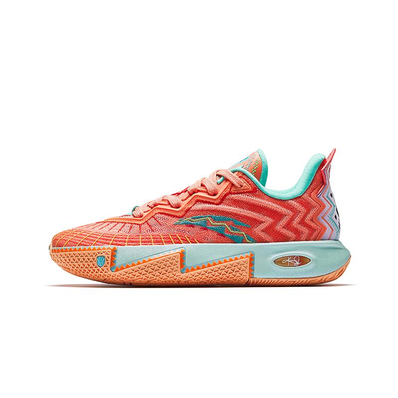 Anta Kids KAI 2 Kyrie 2 Professional Basketball Shoes Kids Basketball Shoes Orange Purple 312531111C-6