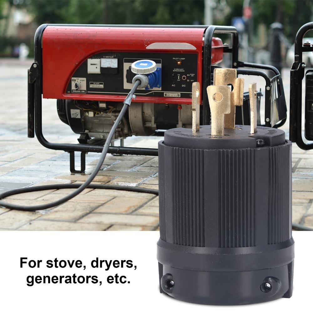 30A 277-480V Adapterstecker 4-Loch Industriestecker Verriegelungsadapter Verriegelungsstecker Generatorstrom