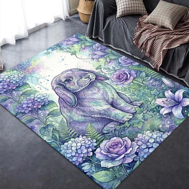 2025 New Watercolor Animals Carpet Rug for Living Room Bedroom Home Sofa Decoration,Kids Play Non-slip Floor Mat153