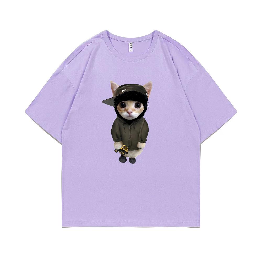 Rapper Yeat Kitty with Tonka Graphic Tshirt Male Casual Tees Unisex Hip Hop Rap Street Tee Shirt Summer Funny Unisex Oversized Tshirt