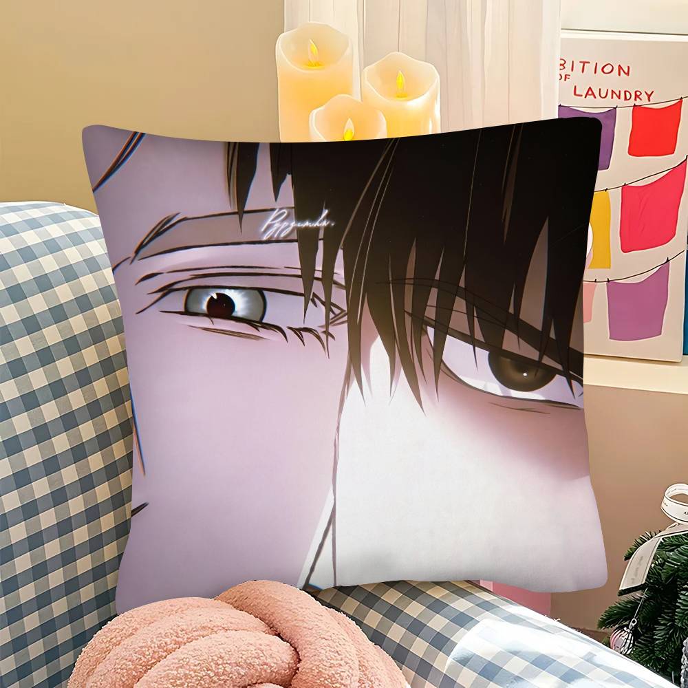 pc Manga CCodename Anastasia Pillow Case Fashion Square Pillowcase Bedroom Sofa Room Ins Decoration Leisure