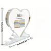 Desk Decor - "Challenge Negative Thoughts" Heart-Shaped Plaque with Thought-Provoking Questions, Ideal for Home, Office, or Gift for Birthdays, Gradua