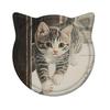 1/6Pcs Cartoon Cat Themed Ceramic Drink Coasters Water Absorbent Fantasy Atmosphere Coasters Home Kitchen Decor