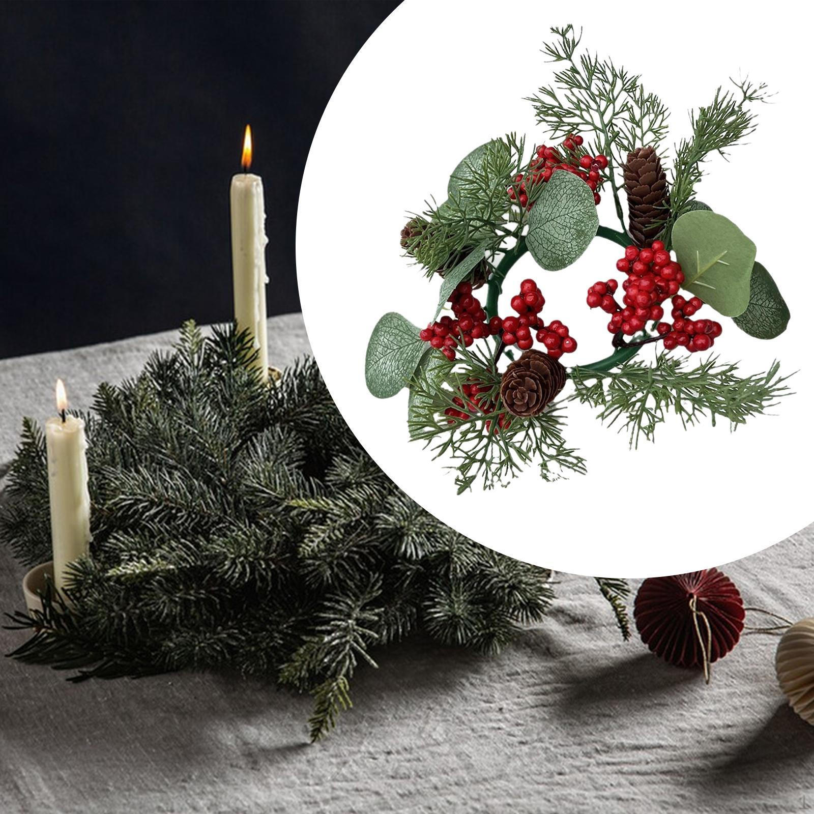 

Рождественские свечи кольца венок украшение ремесло палочка держатель для кухни