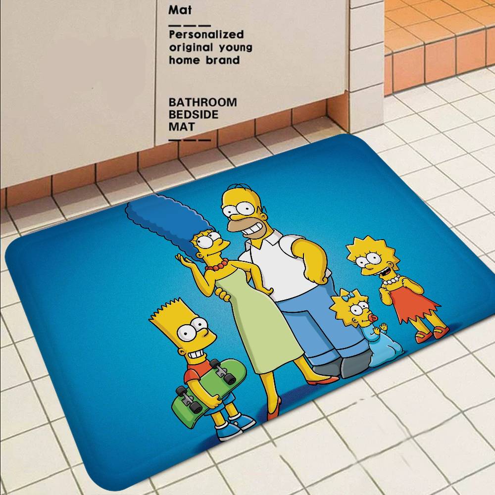 S-Simpson T-Treehouse Of Horror Floor Mat Nordic Style Home Doormat Bathroom-Toilet Mats Bedroom Hotel Decor Mat