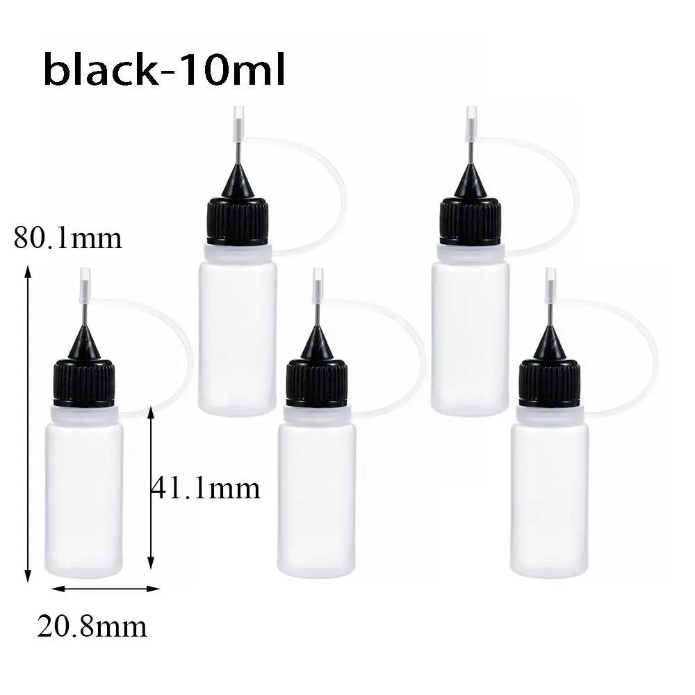 5/10/20/30/50/100ML Resuable Needle Tip Glue Applicator Plastic Bottle for Paper Quilling DIY Scrapbooking Paper Craft Tool