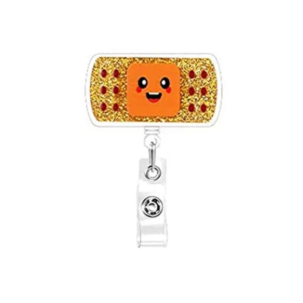 

Alligator Clip Retractable Badge Reel 360 Rotating Easy Pull Buckle ID Badge Holder Staff Card Style 8