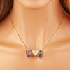 Nidin New Trendy Love Heart Shape Girl Boy Shine Zircon Pendant Necklace For Women Female Chain Choker Jewelry Mother's Day Gift