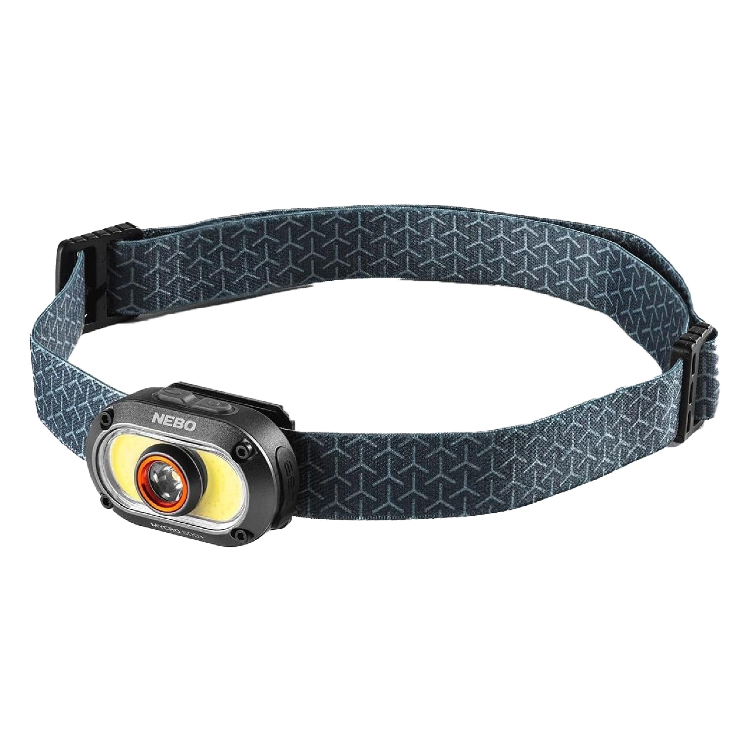 

NEBO MYCRO 500 battery compact flashlight for cave and other outdoor Headlamp lumens, 3-hour life, camping, hiking, exploration, fishing, activities. чорний