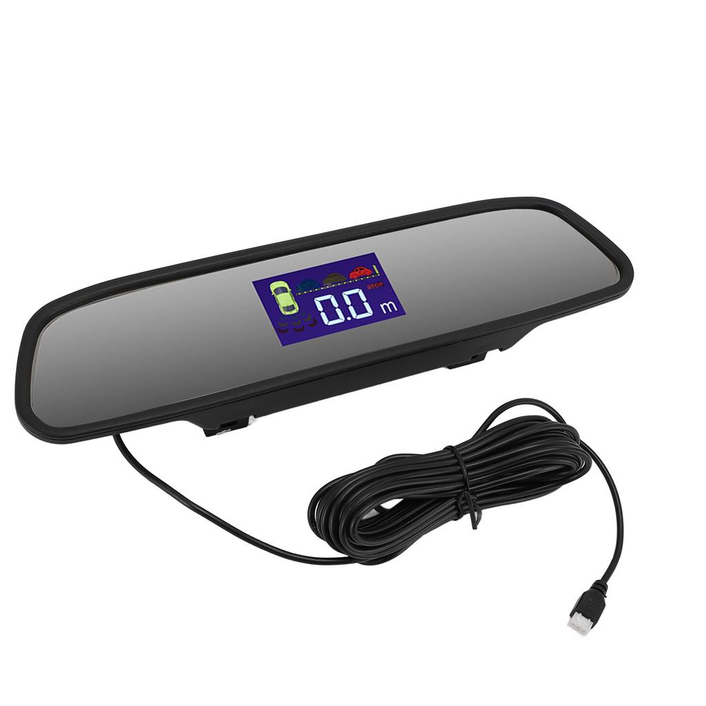 Car Reverse Radar System with 4 Sensors Wide Detection Range 0.3 To 2.0M Radar Parking Assistance
