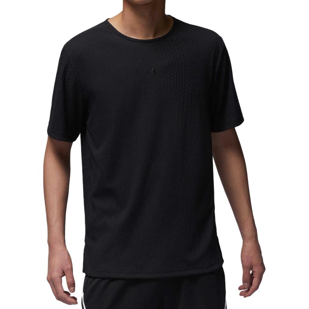 Jordan Solid Quick-Dry Comfortable Casual Short Sleeve T-Shirt Men Tops Black FN5865010