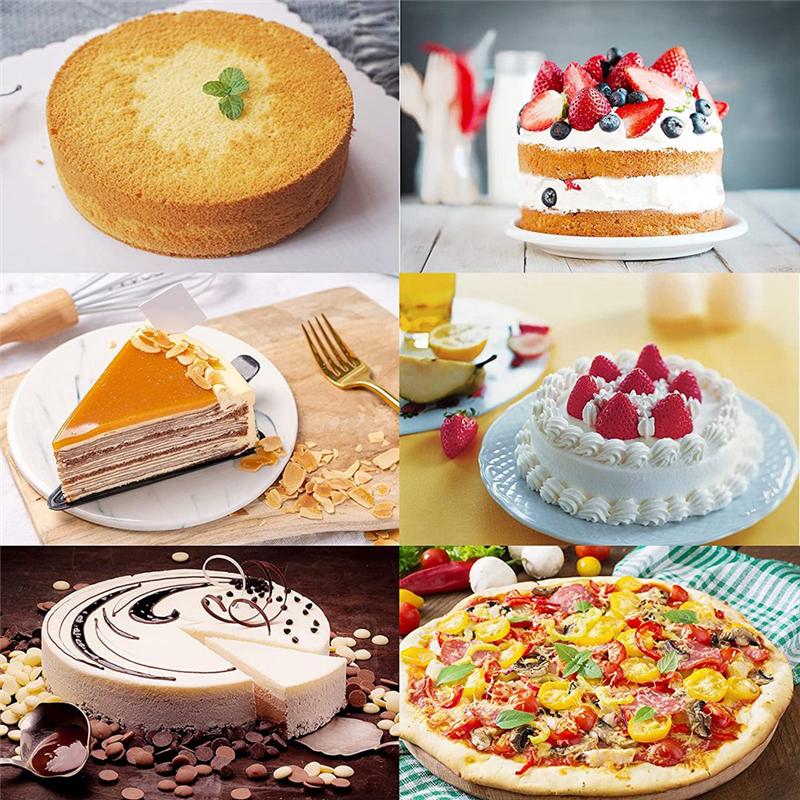 ABBY-Cake Pan Set - Pack Of 5 Nonstick Round Baking Pans With Removable Bottom, Cake Pans For Mini Cheesecakes чёрный
