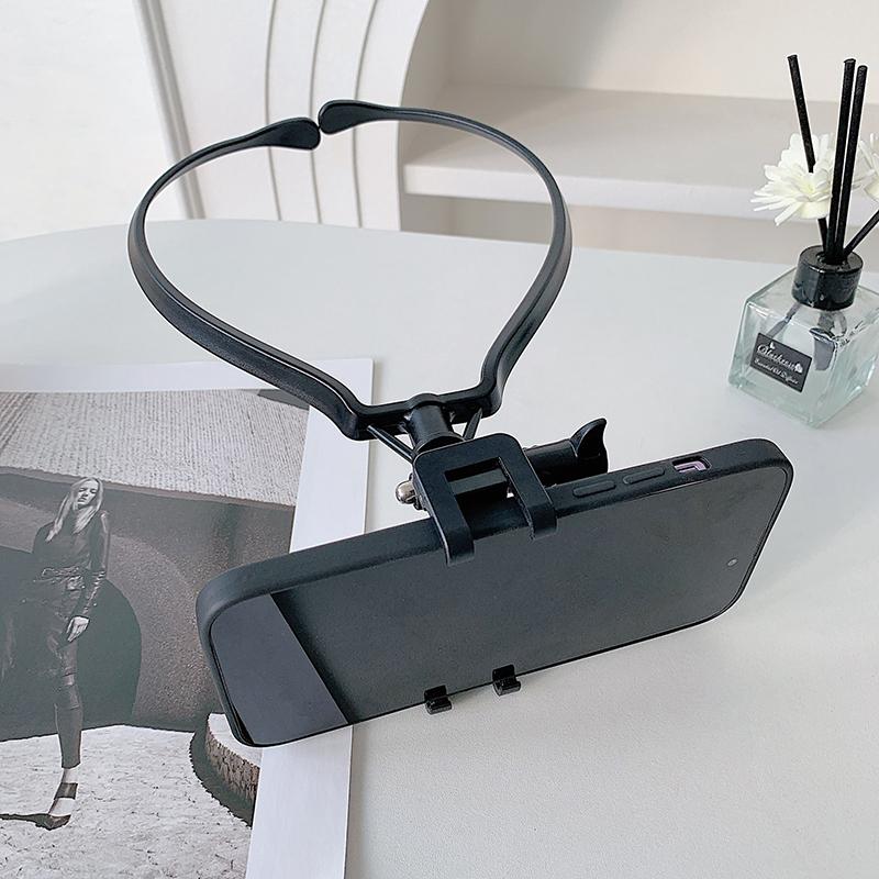 Nackenhalterung Fauler Handyhalter Für iPhone 16 15 14 13 Pro Max Samsung Xiaomi Outdoor Erste-Winkel-Vlog-Aufnahme Selfie-Halterung