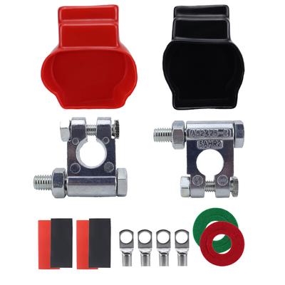 Battery Terminal Top Post Kit with Cover for Marine Car Boat RV and Vehicles