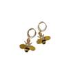 European and American personality little bee lips smiley face stud earrings female, design sense color oil drop earrings earrings