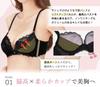Chica Hurra Black 2XL Wireless Bra and Panty Floral Lace Plus Adjustable and Flattering Women's Set, 3/4 Cup, Print, Wireless, High-Cut Bra, Size,