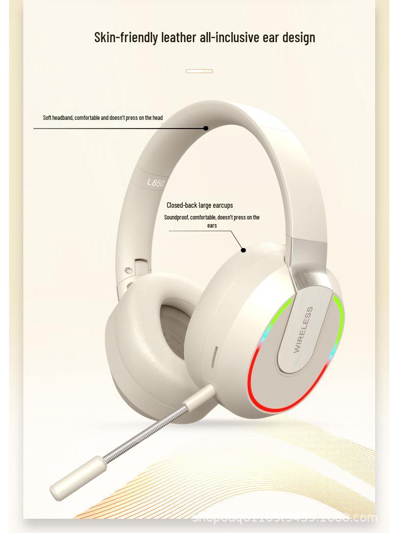 

Беспроводная светящаяся игровая Bluetooth-гарнитура со съемным микрофоном New Blue