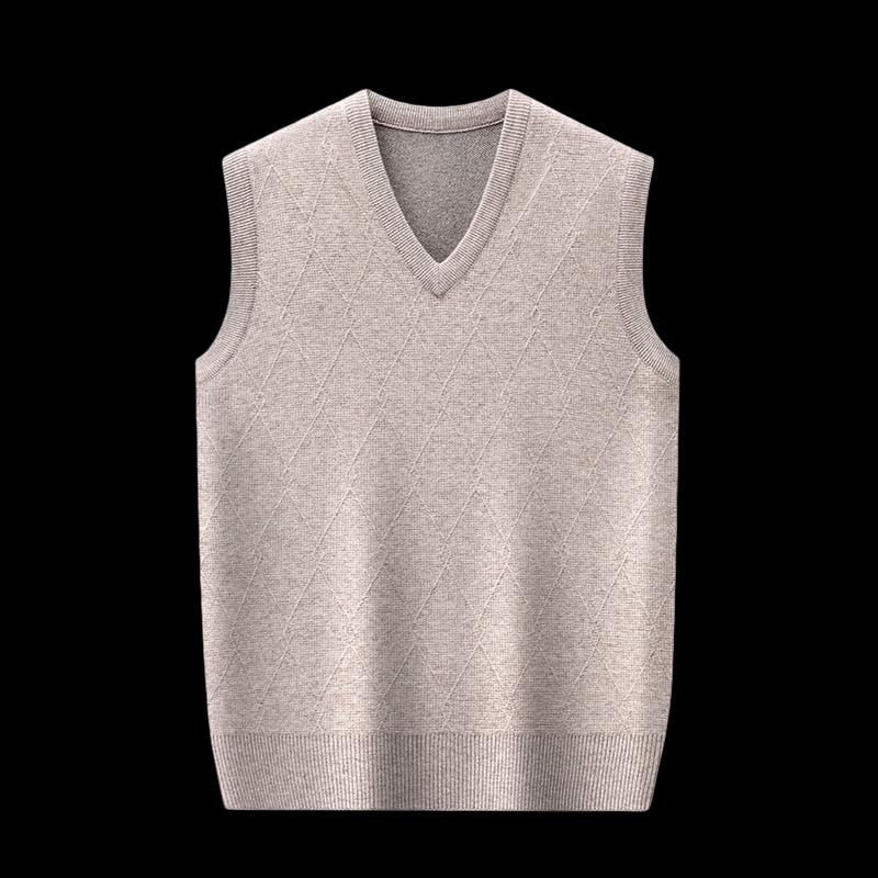 Pierre Cardin Мужской вязаный жилет с V-образным вырезом в стиле business casual