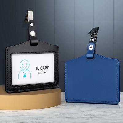 Doctor Nurse Staff Job Number Card Badge Holder with Clamp Chest Card Cover ID Name Tag Cases Stationery
