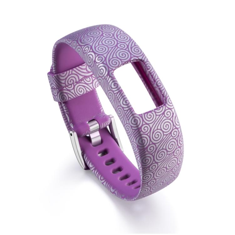 

For Garmin Vivofit 4 Gloss & Color Integrated Silicone Watch Band(Duck) For Garmin Vivofit 4 фіолетовий