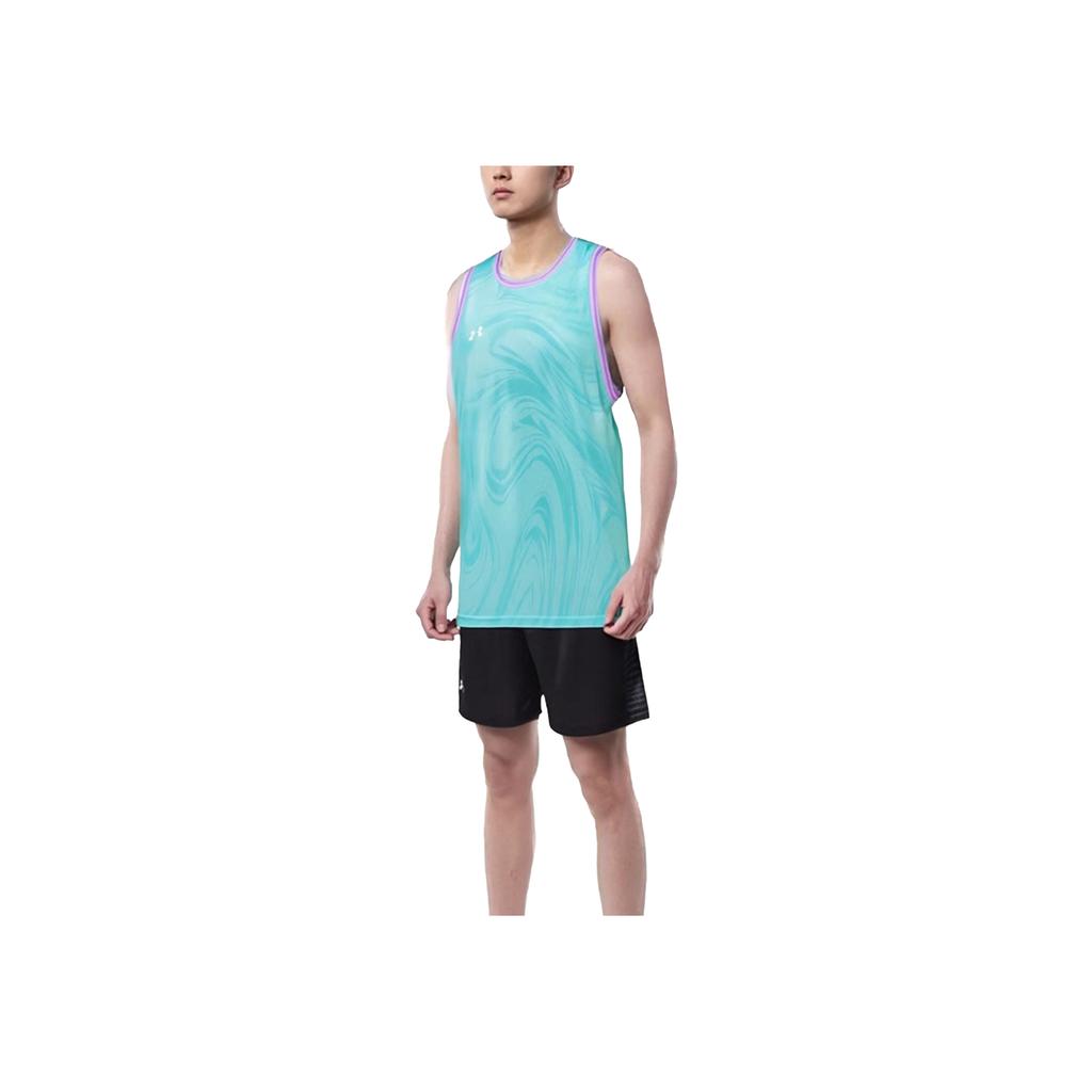 Under Armour Breathable Quick-Dry Comfortable Sleeveless Basketball Jersey Men tops Light-Green Pink-Purple 25500128-361
