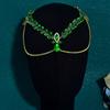 Shining Wedding Rhinestone Headband Exquisite Woman Headwear Bride Forehead Head Chain  Woman